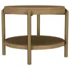 Coaster Co. Of America Arini Round End Side Table With Storage Shelf Sand Wash