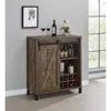 Coaster Co. Of America Arlington Bar Cabinet With Sliding Door Rustic Oak