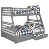 Coaster Co. Of America Ashton 2-drawer Wood Twin Over Full Bunk Bed Grey In Gray