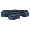 Coaster Co. Of America Atlantic 6-piece Upholstered Modular Sectional Sofa Blue