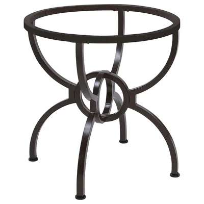 Coaster Co. Of America Aviano Round Metal Dining Table Base Gunmetal In Black