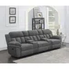 Coaster Co. Of America Bahrain 5-piece Upholstered Home Theater Seating Charcoal In Gray