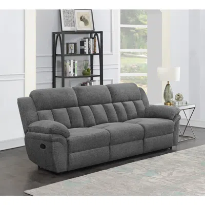 Coaster Co. Of America Bahrain Upholstered Motion Sofa Charcoal