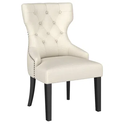 Coaster Co. Of America Baney Fabric Upholstered Dining Side Chair Beige And Black