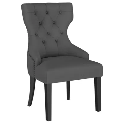 Coaster Co. Of America Baney Fabric Upholstered Dining Side Chair Grey And Black