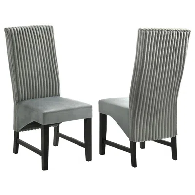 Coaster Co. Of America Barrand Upholstered Dining Side Chair Grey (set Of 2)