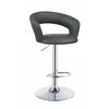 Coaster Co. Of America Barraza 29" Adjustable Height Bar Stool Grey And Chrome