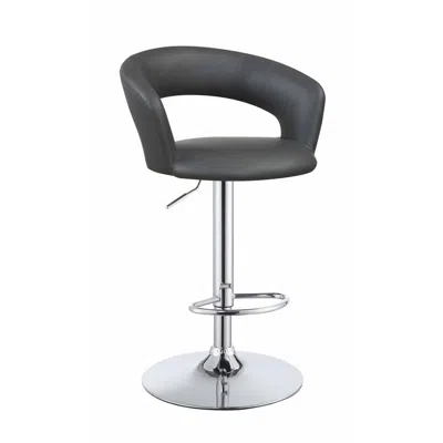 Coaster Co. Of America Barraza 29" Adjustable Height Bar Stool Grey And Chrome In Blue