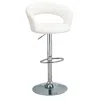 Coaster Co. Of America Barraza 29" Adjustable Height Bar Stool White And Chrome
