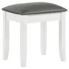 Coaster Co. Of America Barzini Upholstered Vanity Stool Metallic And White