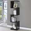 Coaster Co. Of America Baxter 4-shelf Bookcase Black And Chrome