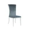 Coaster Co. Of America Beaufort Upholstered Curved Back Side Chairs Dark Grey (set Of 2)