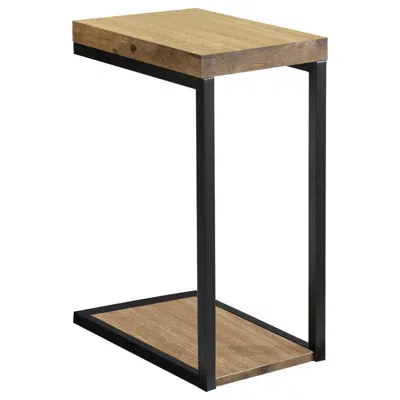 Coaster Co. Of America Beck C-shape Snack Table Black And Antique Nutmeg In Blue