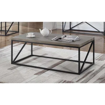 Coaster Co. Of America Birdie Rectangular Coffee Table Sonoma Grey In Animal Print