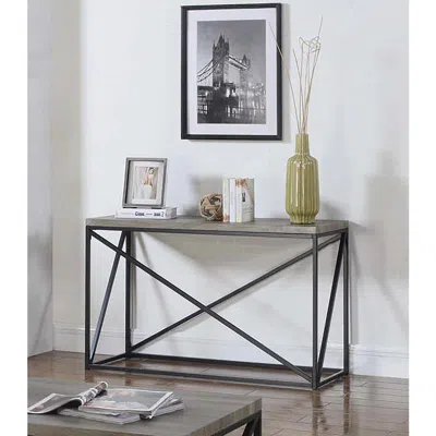 Coaster Co. Of America Birdie Rectangular Sofa Table Sonoma Grey In Black