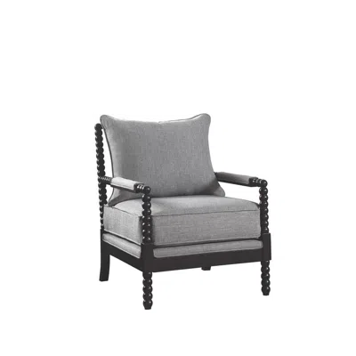Coaster Co. Of America Blanchett Cushion Back Accent Chair Grey And Black