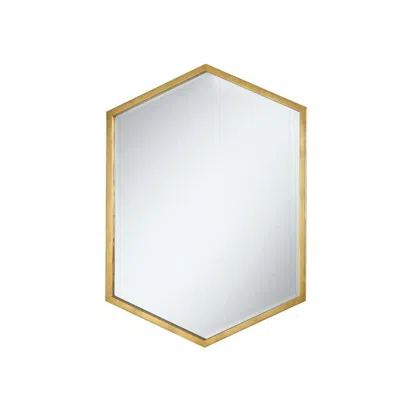 Coaster Co. Of America Bledel Hexagon Shaped Wall Mirror Gold