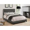 Coaster Co. Of America Boyd Twin Upholstered Bed With Nailhead Trim Charcoal