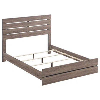 Coaster Co. Of America Brantford Wood Queen Panel Bed Barrel Oak