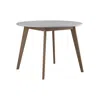Coaster Co. Of America Breckenridge Round Dining Table Matte White And Natural Oak