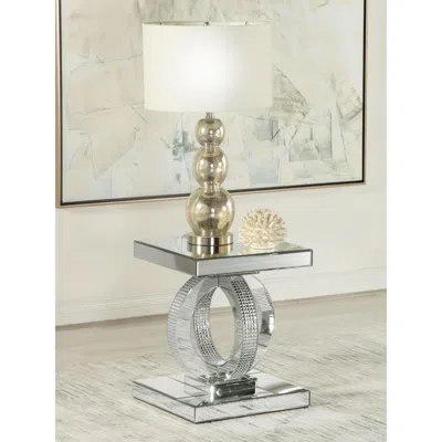 Coaster Co. Of America Breena Square End Table Mirror In Transparent