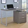 Coaster Co. Of America Brennan 3-drawer Office Desk Weathered Grey