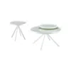 Coaster Co. Of America Briggs 2-piece Round Coffee And End Table Set White In Green