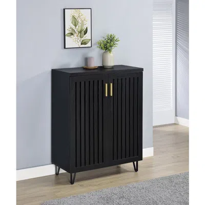 Coaster Co. Of America Brixton 2-door Entryway Shoe Storage Cabinets Black