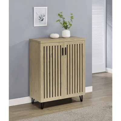 Coaster Co. Of America Brixton 2-door Entryway Shoe Storage Cabinets White Oak