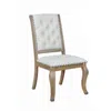 Coaster Co. Of America Brockway Tufted Side Chairs Cream And Barley Brown (set Of 2)