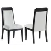 Coaster Co. Of America Brookmead Wood Dining Side Chair Ivory And Black (set Of 2) In White