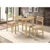 Coaster Co. Of America Bucknell 3-piece Dining Set With Drop Leaf Natural And Tan
