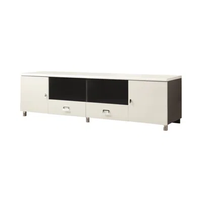 Coaster Co. Of America Burkett 2-drawer Tv Console White And Grey