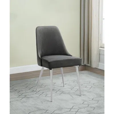Coaster Co. Of America Cabianca Curved Back Side Chairs Grey (set Of 2) In Gray