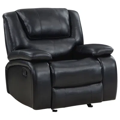 Coaster Co. Of America Camila Upholstered Glider Recliner Chair Black