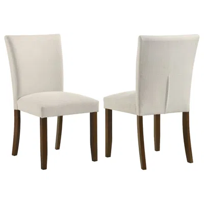 Coaster Co. Of America Cantley Upholstered Dining Side Chair Beige (set Of 2)