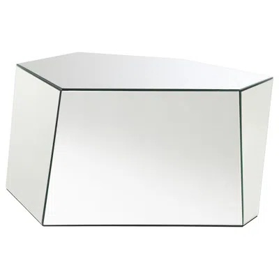 Coaster Co. Of America Capella Mirrored Abstract Geometric Coffee Table Silver
