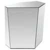 Coaster Co. Of America Capella Mirrored Abstract Geometric End Table Silver