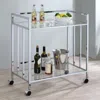 Coaster Co. Of America Cara Rectangular Glass Bar Cart Chrome