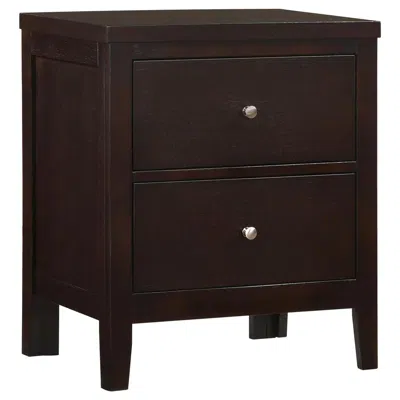 Coaster Co. Of America Carlton 2-drawer Rectangular Nightstand Cappuccino