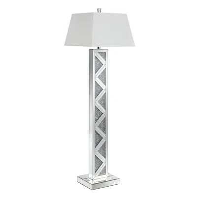 Coaster Co. Of America Carmen Geometric Base Floor Lamp Silver