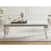 Coaster Co. Of America Carone Rectangle Coffee Table White And Chrome
