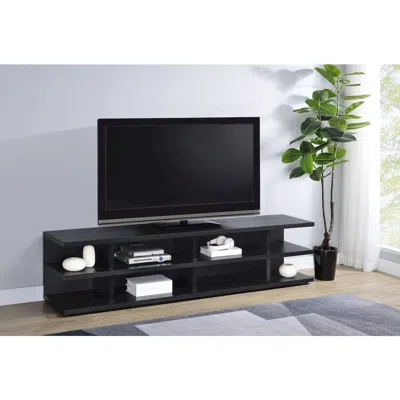 Coaster Co. Of America Cartmill 78-inch 2-tier Tv Stand Media Console Black