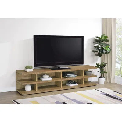 Coaster Co. Of America Cartmill 78-inch 2-tier Tv Stand Media Console Mango In Brown