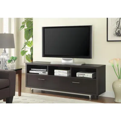 Coaster Co. Of America Casey 2-drawer Rectangular Tv Console Cappuccino In Brown