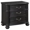 Coaster Co. Of America Celina 3-drawer Nightstand Black
