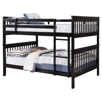 Coaster Co. Of America Chapman Wood Full Over Full Bunk Bed Black