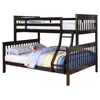 Coaster Co. Of America Chapman Wood Twin Over Full Bunk Bed Black