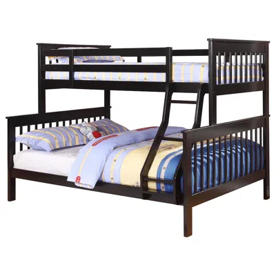 Coaster Co. Of America Chapman Wood Twin Over Full Bunk Bed Black