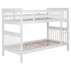 Coaster Co. Of America Chapman Wood Twin Over Twin Bunk Bed White In White